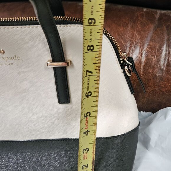 Kate Spade Cedar Street Maise Satchel - Black & Ivory - EUC - Picture 10 of 12